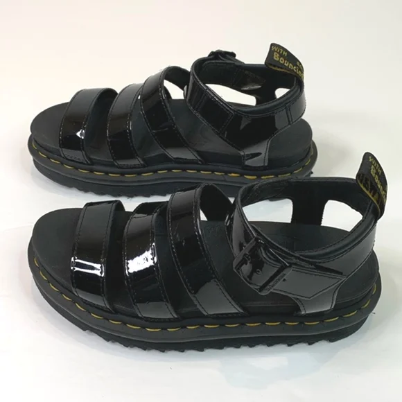 Dr. Martens Blaire Patent Leather Sandals - Picture 11 of 16